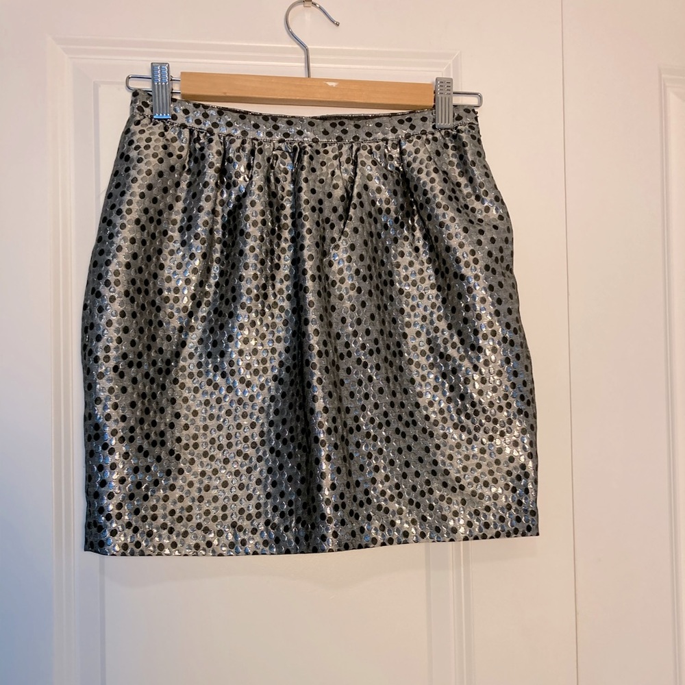 Shiny skirt w pockets